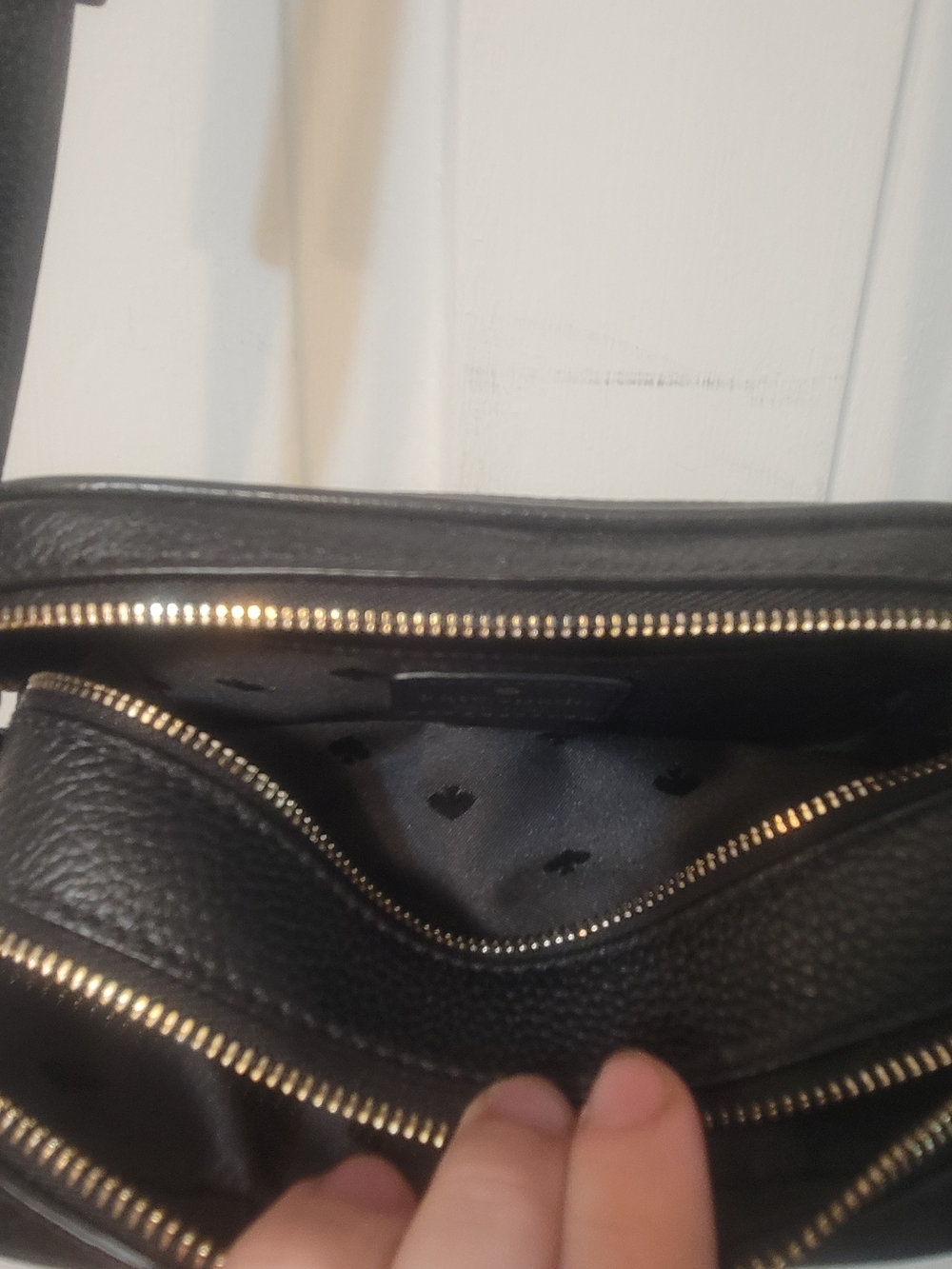 Kate Spade New York Pebbled Leather Crossbody Bag in Black - Picture 4 of 8